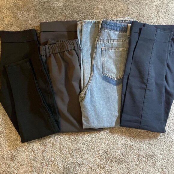 Zara Denim - Women's Pants and Jeans bundle, 4 pairs, Fit size XS and S, 2/4 or 25/26